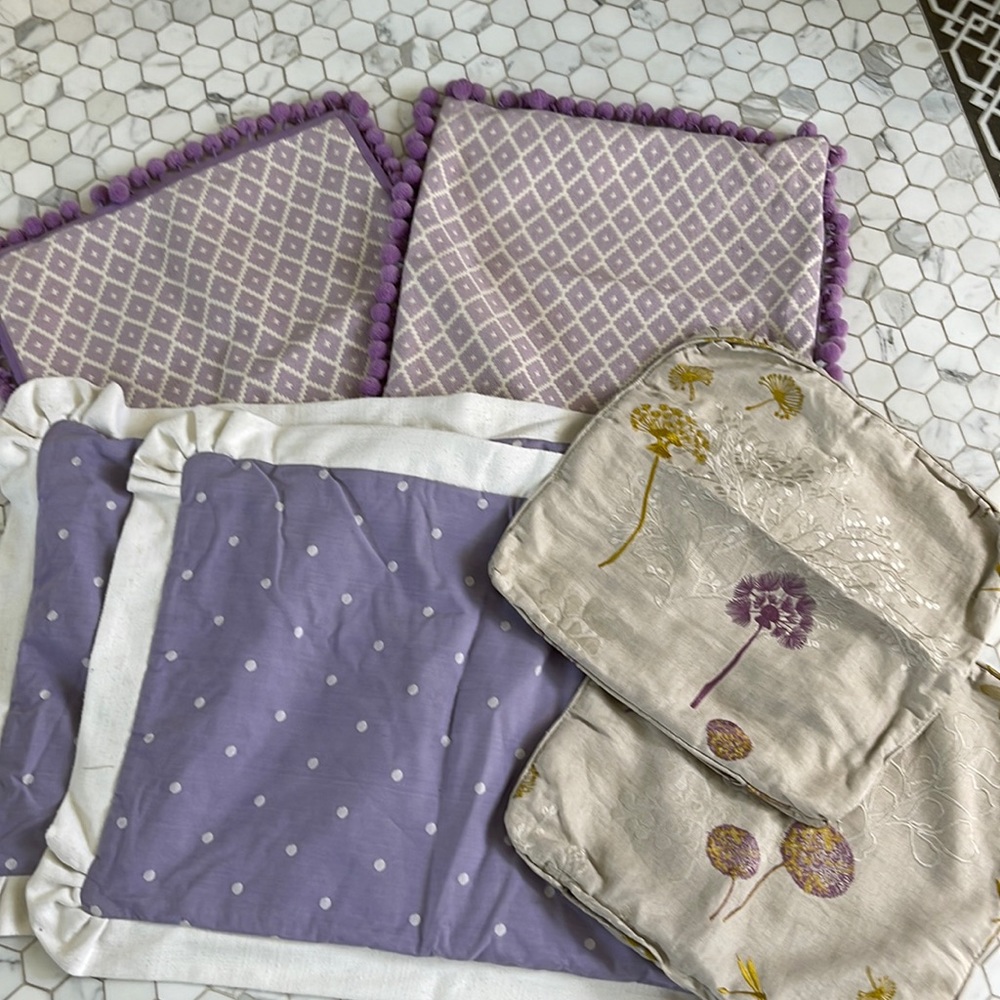 THREE sets of custom pillow covers to make the perfect bed!